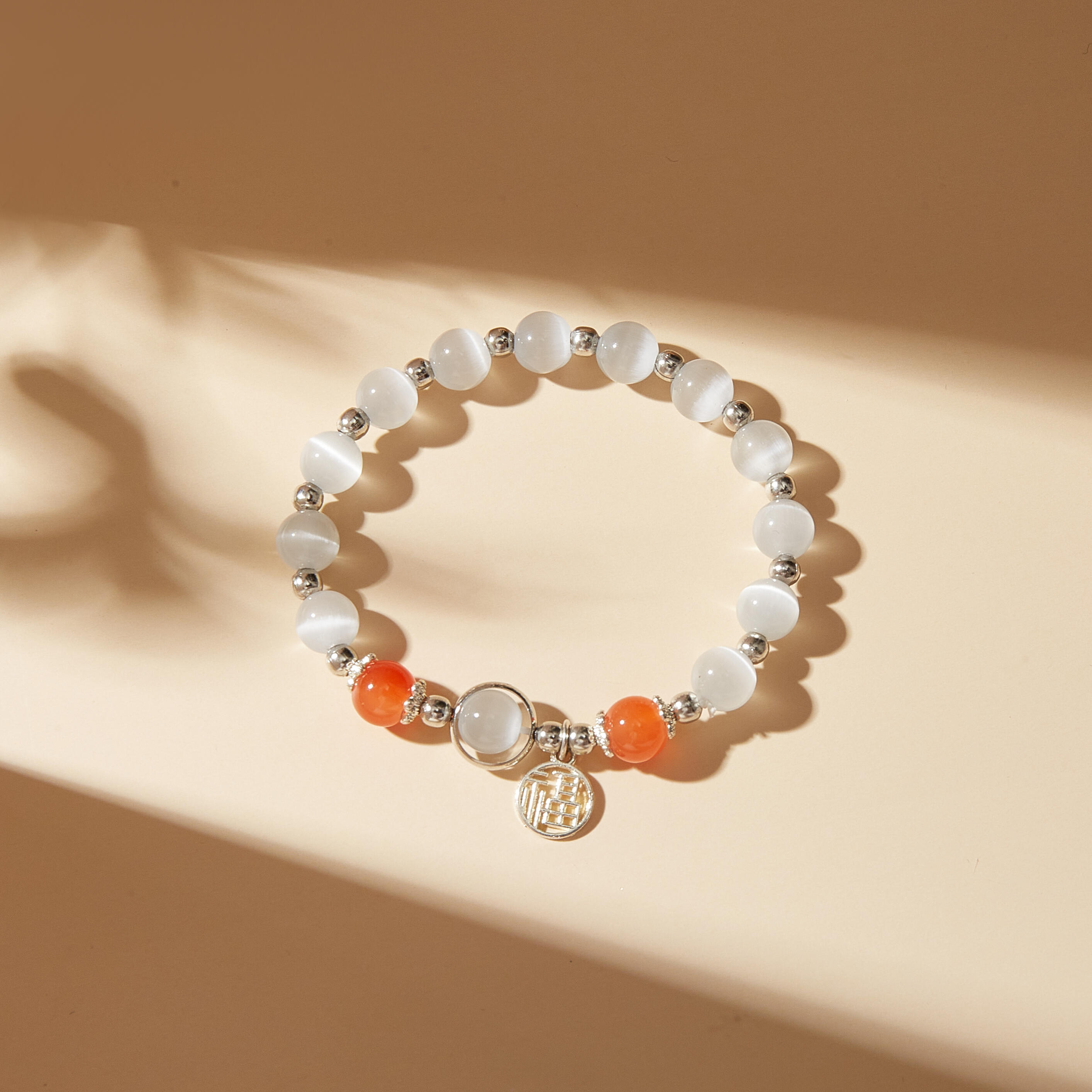 New Trendy Cat's Eye Agate-Like Bracelet | Minimalist Crystal Jewelry for Women, Ins-Inspired Niche Design